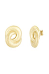 Golden circle earrings