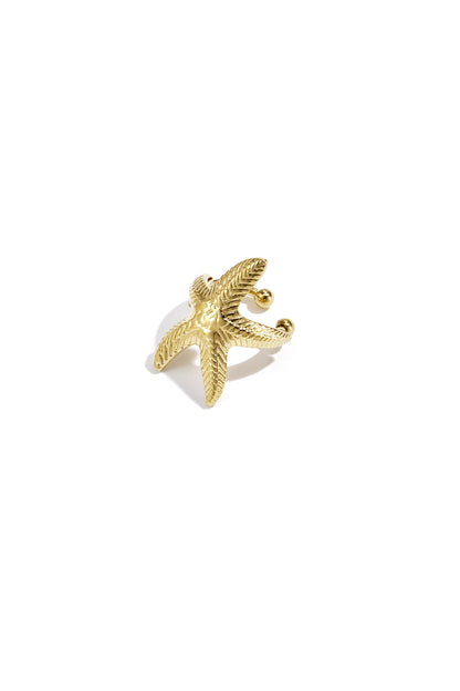 Starfish-shaped ear cuff