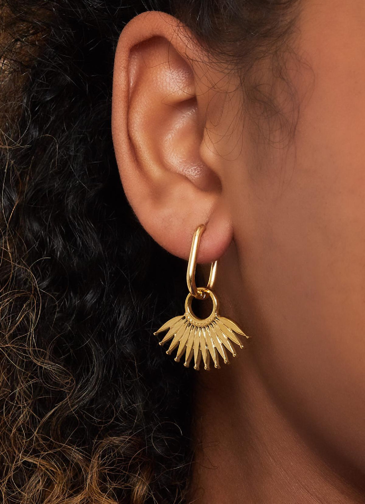 Golden sunshine earrings