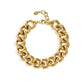Statement link bracelet