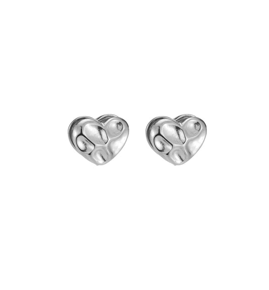 Two layer heart earrings