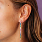 Tennis earrings rainbow