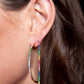 Tennis earrings rainbow