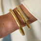Golden tide bangle