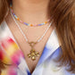 Tropical flower necklace