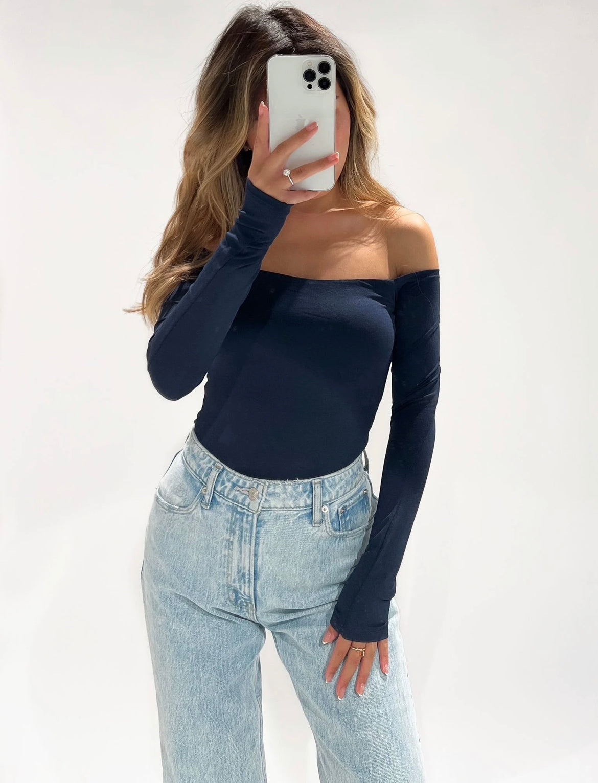 Marine - off shoulder top