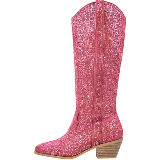 Limited edition rhinestone Barbie western boots