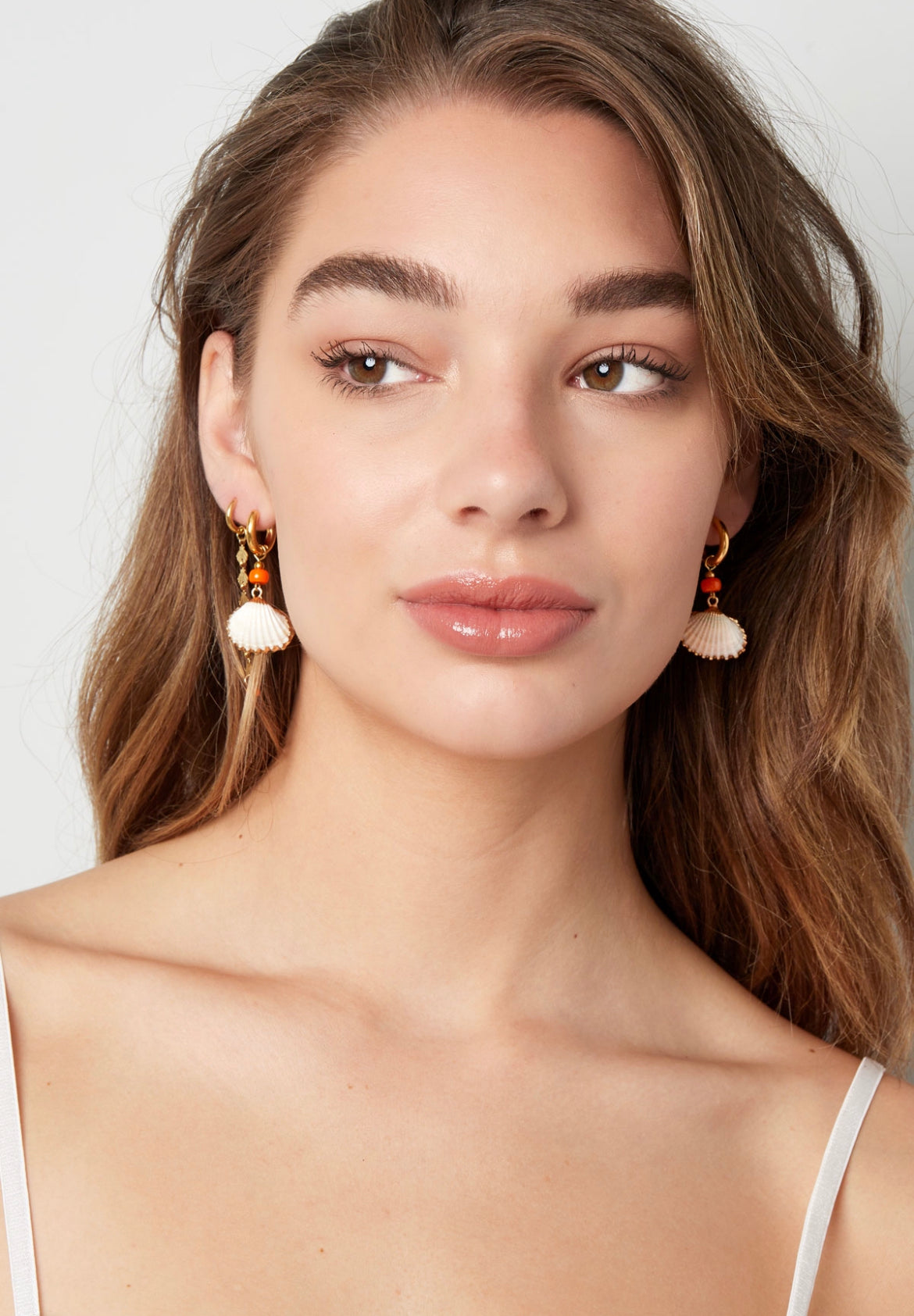 Earrings seashell