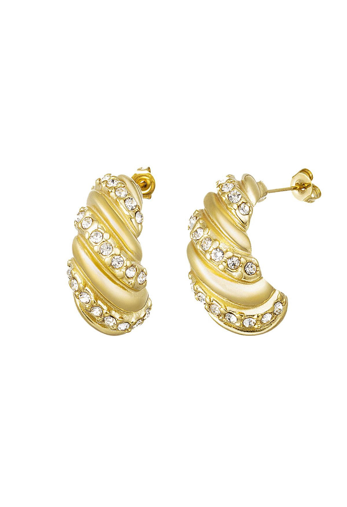 Twisted goldy earrings