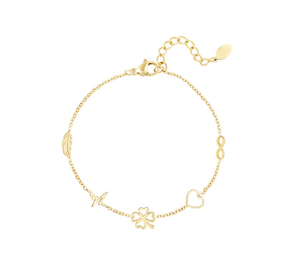 Minimalist bracelet with charms - MaeClaire