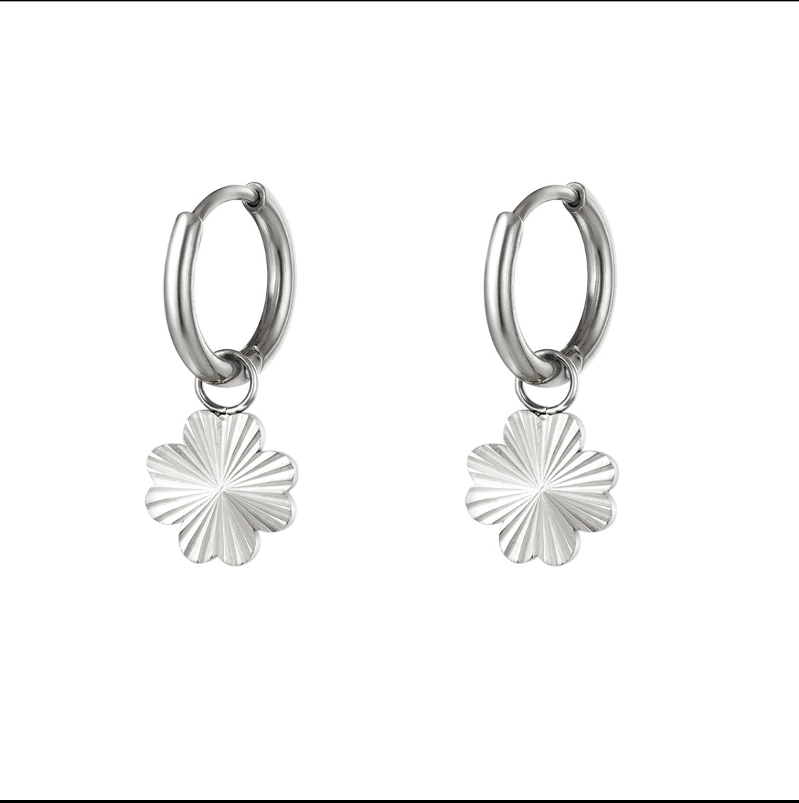 Clover earrings silver - MaeClaire