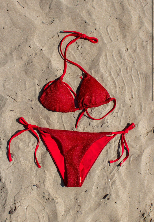 Glitter bikini - RED