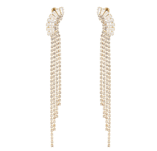 Rhinestone earrings graceful detail - Holiday - MaeClaire